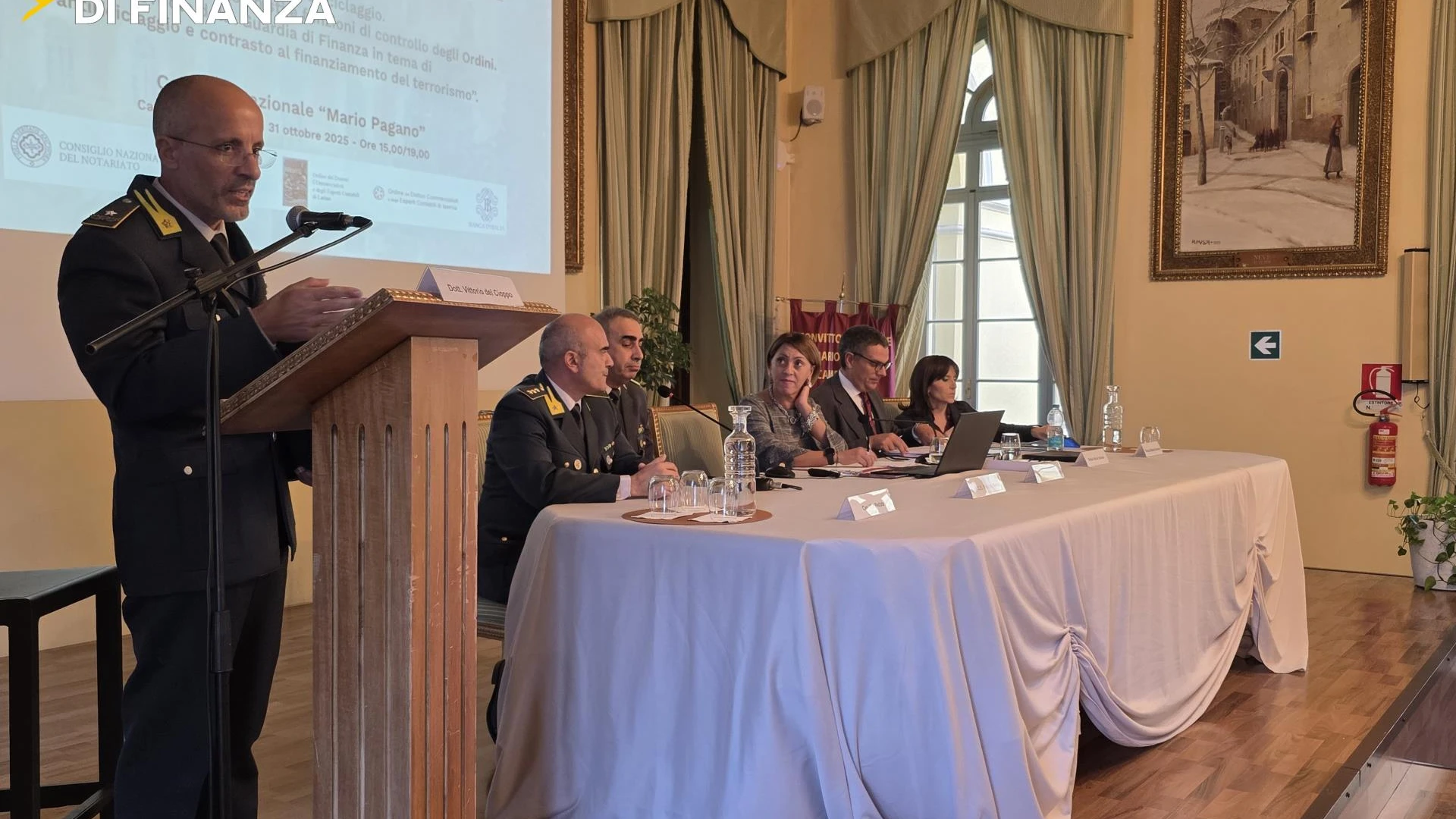 Guardia di Finanza Campobasso: si e’ svolto il convegno sulla normativa antiriciclaggio, organizzato falla Fiamme Gialle del Molise, dall’Ordine dei Dottori Commercialisti ed esperti contabili.